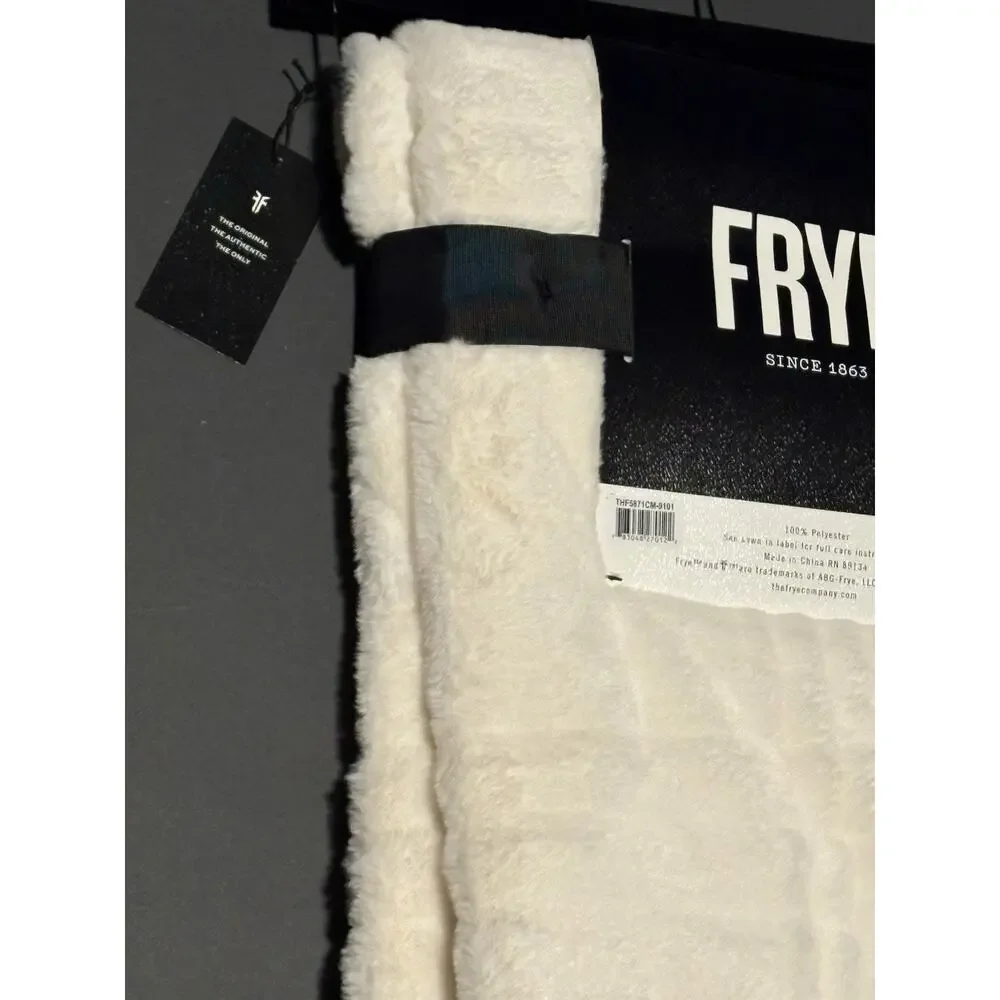 FRYE Faux Fur Throw Blanket 50 x 70
